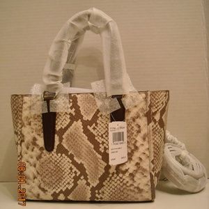 NWT COACH Exotic Python Leather Shoulder Bag